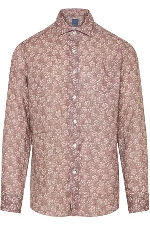BARBA Chemise en lin à fleurs