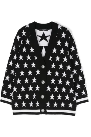 Balmain Cardigan à logo brodé