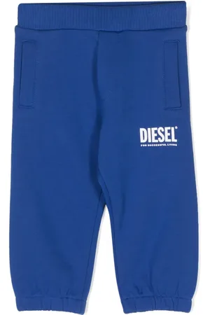 Diesel Pantalon de jogging en coton à logo imprimé
