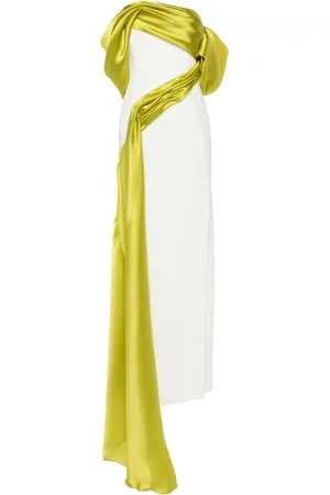 Gaby Charbachy Robe longue fendue à couleurs