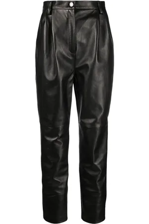 MAGDA BUTRYM Pantalon fuselé en cuir à taille haute