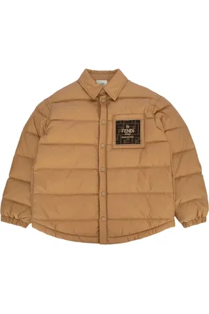 Fendi Veste matelassée à patch logo