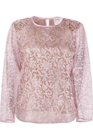Saint Laurent Blouse en dentelle (années 1980)