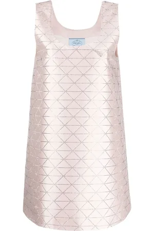 Prada Robe à motif géométrique