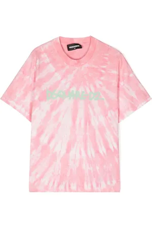Dsquared2 T-shirt en coton à logo imprimé tie-dye