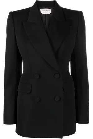 Alexander McQueen Blazer croisé en laine
