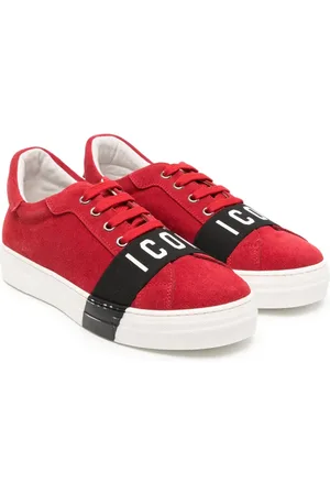 Dsquared2 Baskets en daim à rayures Icon