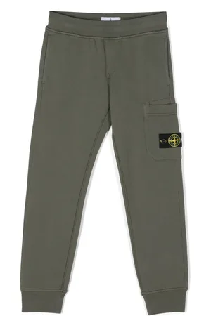 Stone Island Pantalon de jogging à patch Compass