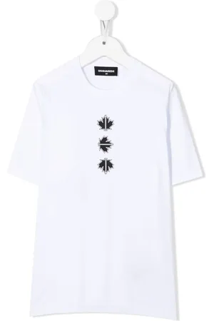 Dsquared2 T-shirt en coton à imprimé feuillage