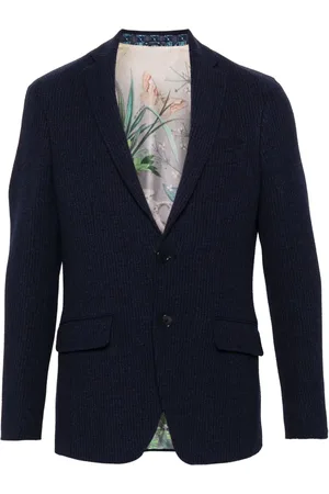 Etro Blazer nervuré à simple boutonnage
