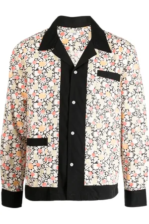 BODE Chemise en coton à imprimé graphique