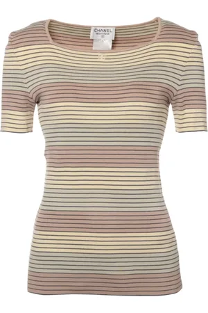 CHANEL T-shirt à rayures