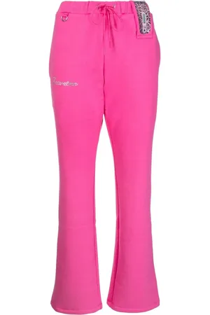 DOUBLET Pantalon de jogging à logo strassé