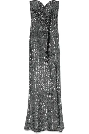 CHIARA BONI Robe longue à détails de sequins