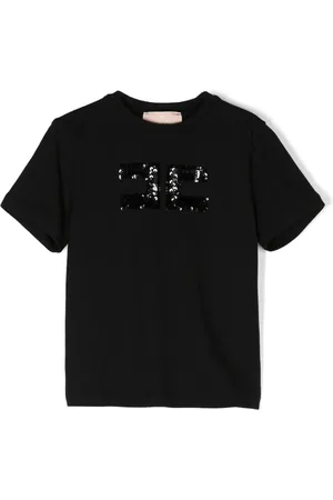 Elisabetta Franchi T-shirt à logo strassé
