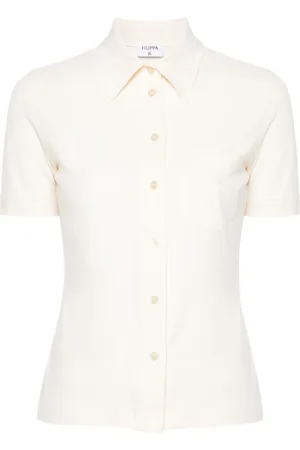 Filippa K Chemise à motif monogrammé brodé