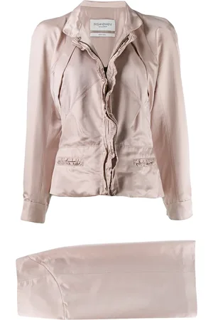 Saint Laurent Tailleur-jupe en satin