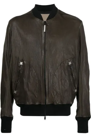 ISAAC SELLAM EXPERIENCE Veste en cuir à détails de zips