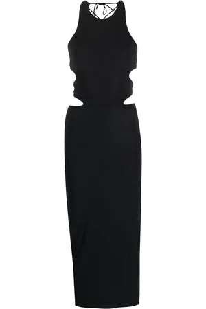 Amazuìn Robe mi-longue à dos ouvert