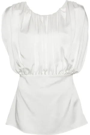 Jil Sander Blouse sans manches à fronces
