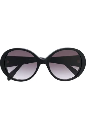 Alexander McQueen Lunettes de soleil à monture ronde oversize