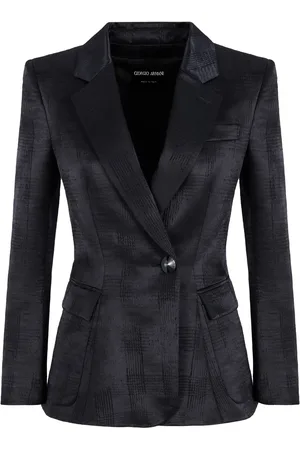 Giorgio Armani Blazer à fleurs appliquées