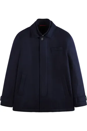 FAY Manteau en laine à patch logo