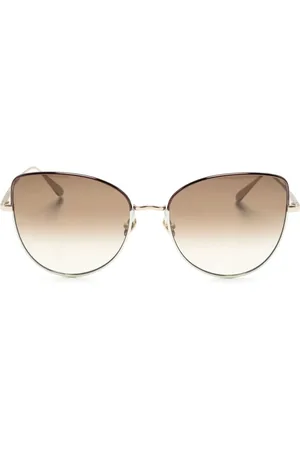 Linda Farrow Lunettes de soleil Eloise à monture papillon
