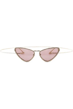 Gucci Lunettes de soleil à monture papillon