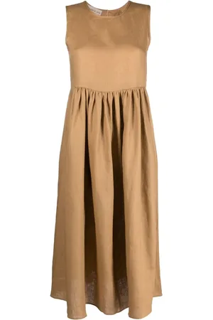 BLANCA Robe mi-longue plissée à design sans manches