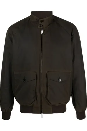 Baracuta Veste zippée à effet ciré
