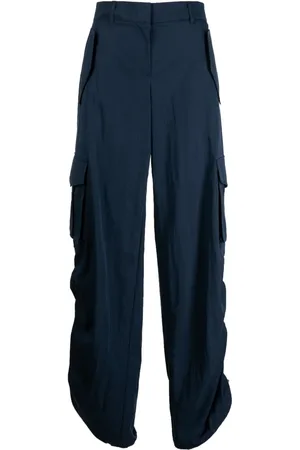 SYSTEM Pantalon ample à lien de resserrage