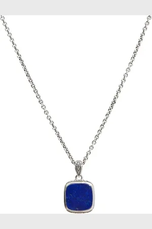 John Varvatos Collier à pendentif lapis