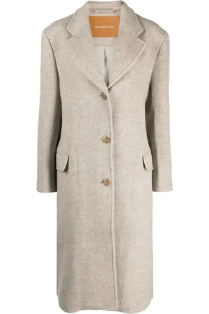REJINA PYO Manteau Kara en laine mélangée