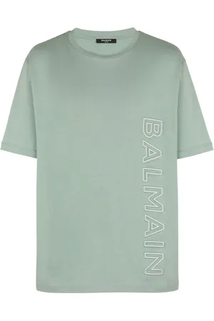Balmain T-shirt en coton à logo embossé