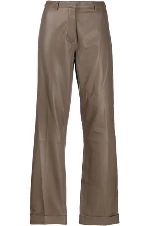 FEDERICA TOSI Pantalon évasé en cuir