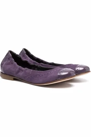 PèPè Ballerines en daim à détails façon richelieus