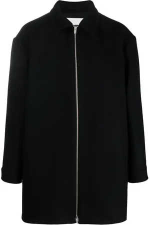 Jil Sander Manteau en laine à fermeture zippée