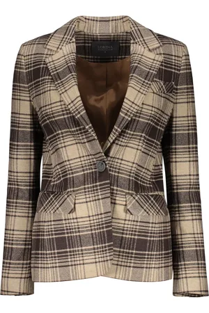 LORENA ANTONIAZZI Blazer à carreaux