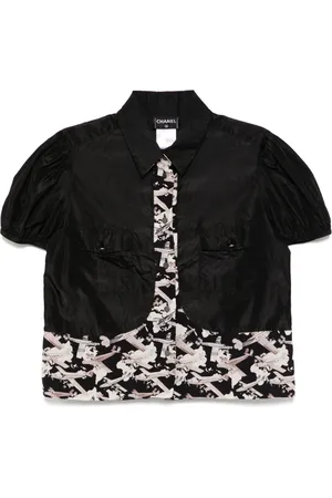 CHANEL Chemise à imprimé graphique (2006)