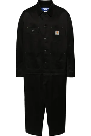 JUNYA WATANABE X Carhartt manteau long à col contrastant