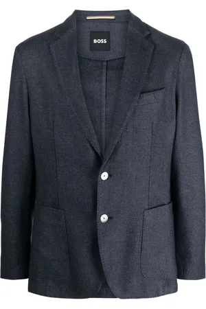 HUGO BOSS Blazer boutonné à revers crantés