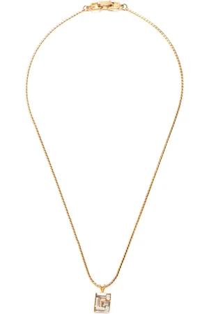 Givenchy Collier à pendentif logo strassé
