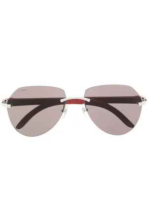 Cartier Lunettes de soleil teintées à monture pilote