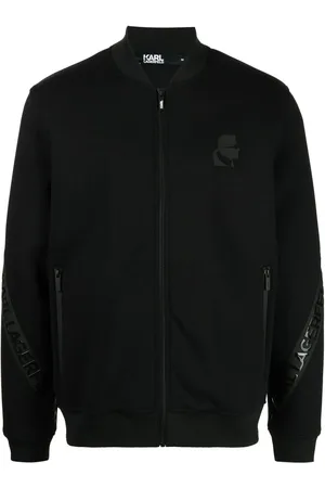 Karl Lagerfeld Veste bomber zippée à logo imprimé