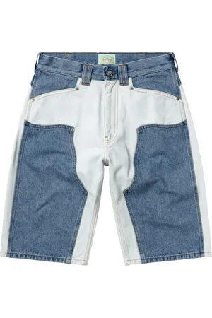 ARIES Short en jean à empiècements