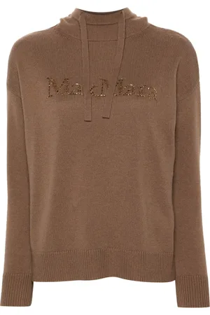 Max Mara Hoodie à logo orné de cristal