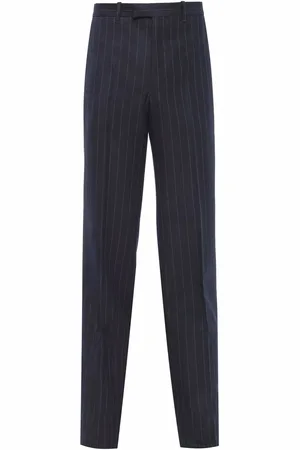 Prada Pantalon en laine à coupe droite