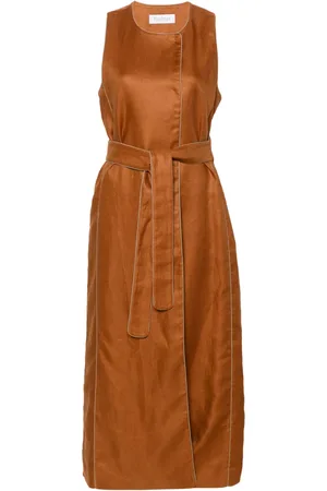Max Mara Veston Aureo ceinturé en lin