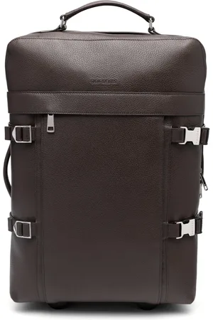 Orciani Porte-documents en cuir à logo embossé